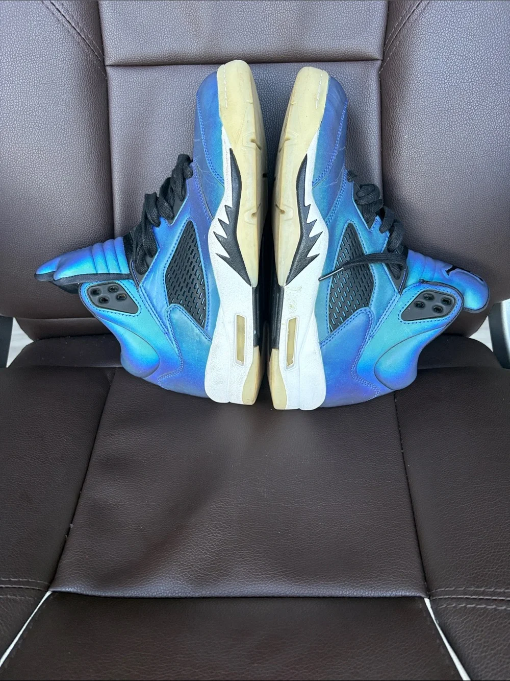 Jordan Iridescent Blue High-Top Sneakers